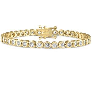 Tennis bezel set bracelet N654